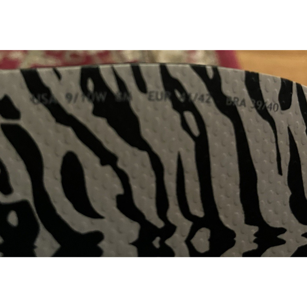 YVES SAINT LAURENT HAVAIANAS ZEBRA PRINT US SZ 9/10W, EURO 40/41, EXCELLENT - Picture 5 of 13